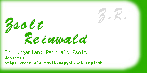 zsolt reinwald business card